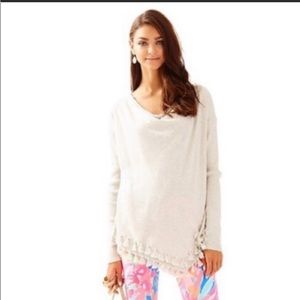Lilly Pulitzer Ferrera Cotton sweater grey